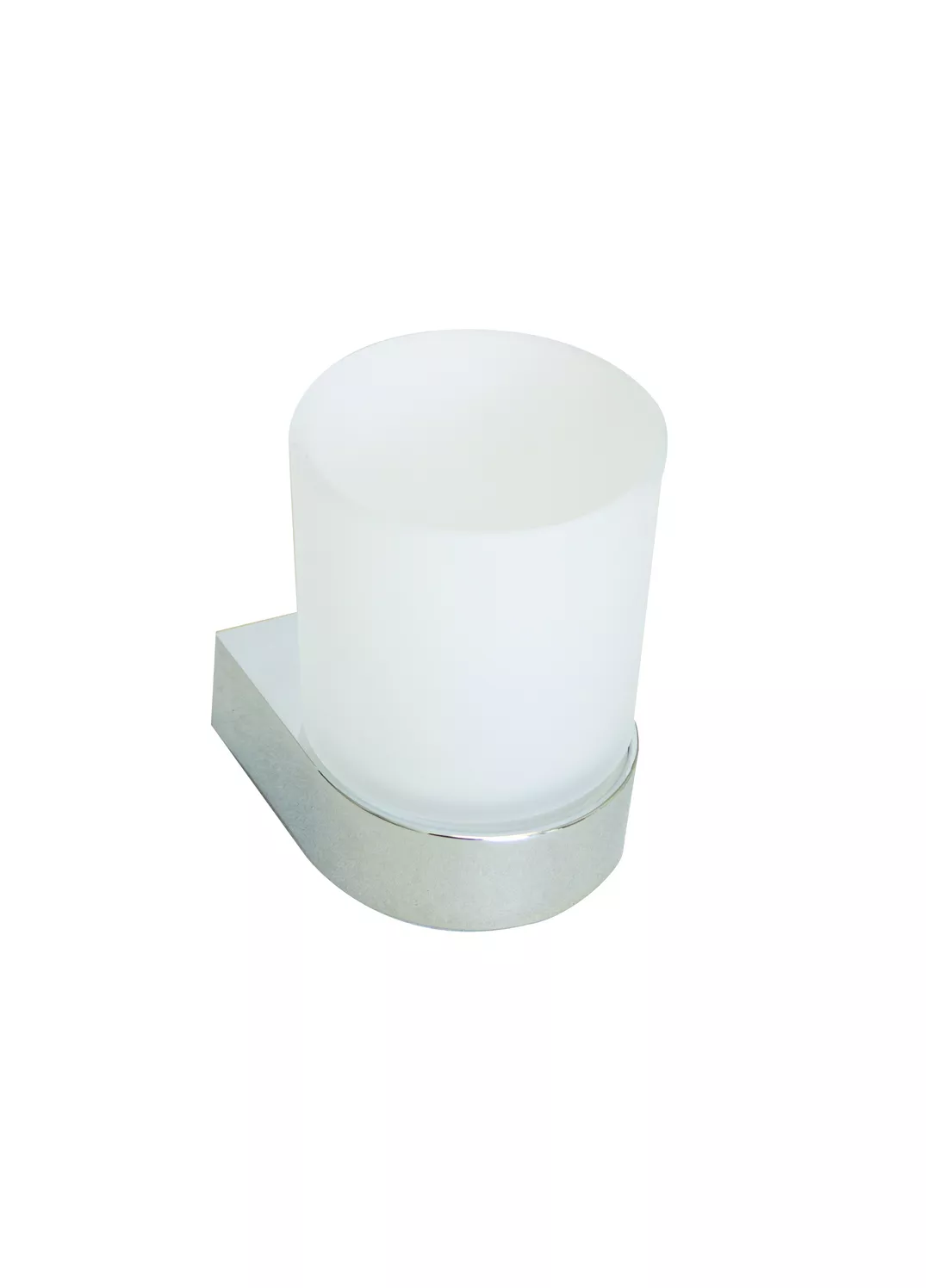 VIGOUR Glashalter derby V3 mit Glas verchromt | V3DEGH