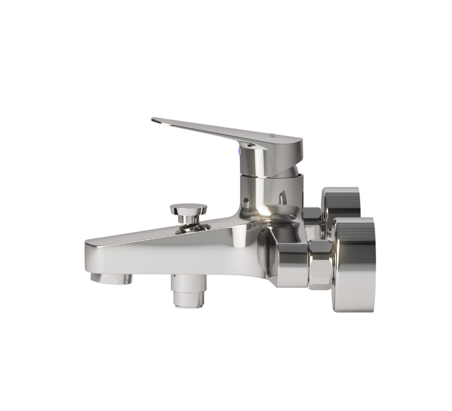 VIGOUR Einhand-AP-Badebatterie one o.Brausegarnitur verchromt | ONW