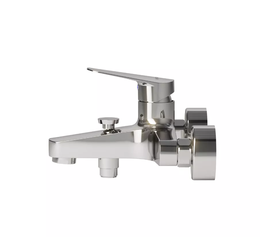 VIGOUR Einhand-AP-Badebatterie one o.Brausegarnitur verchromt | ONW