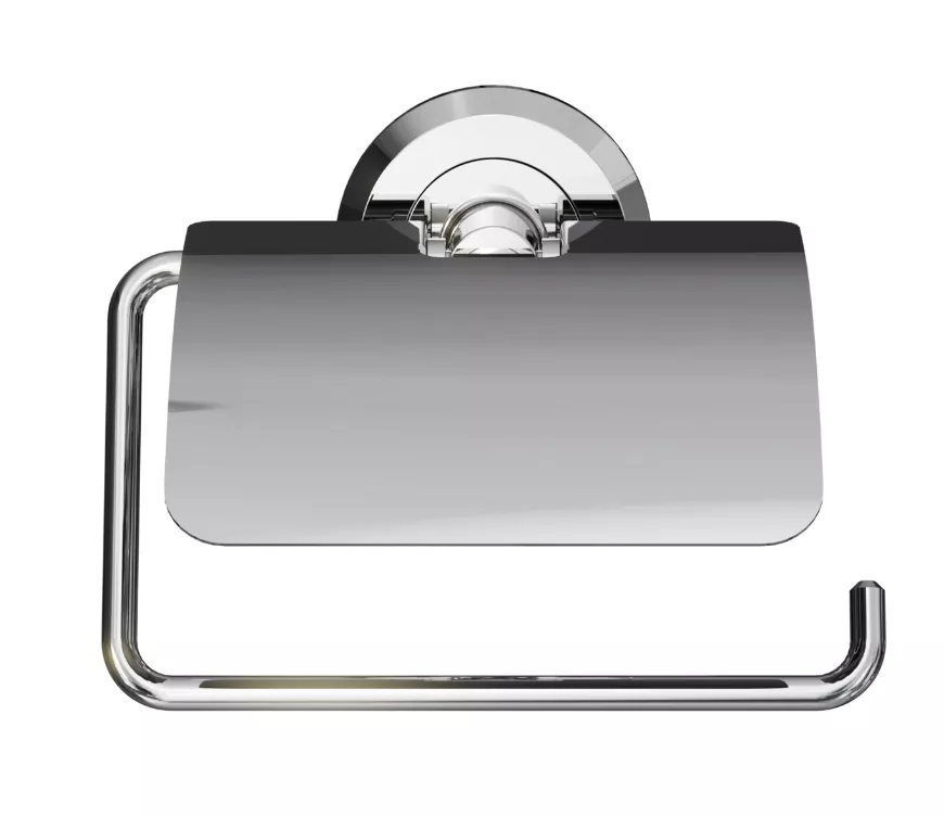 VIGOUR Papierhalter one mit Deckel verchromt | ONPH