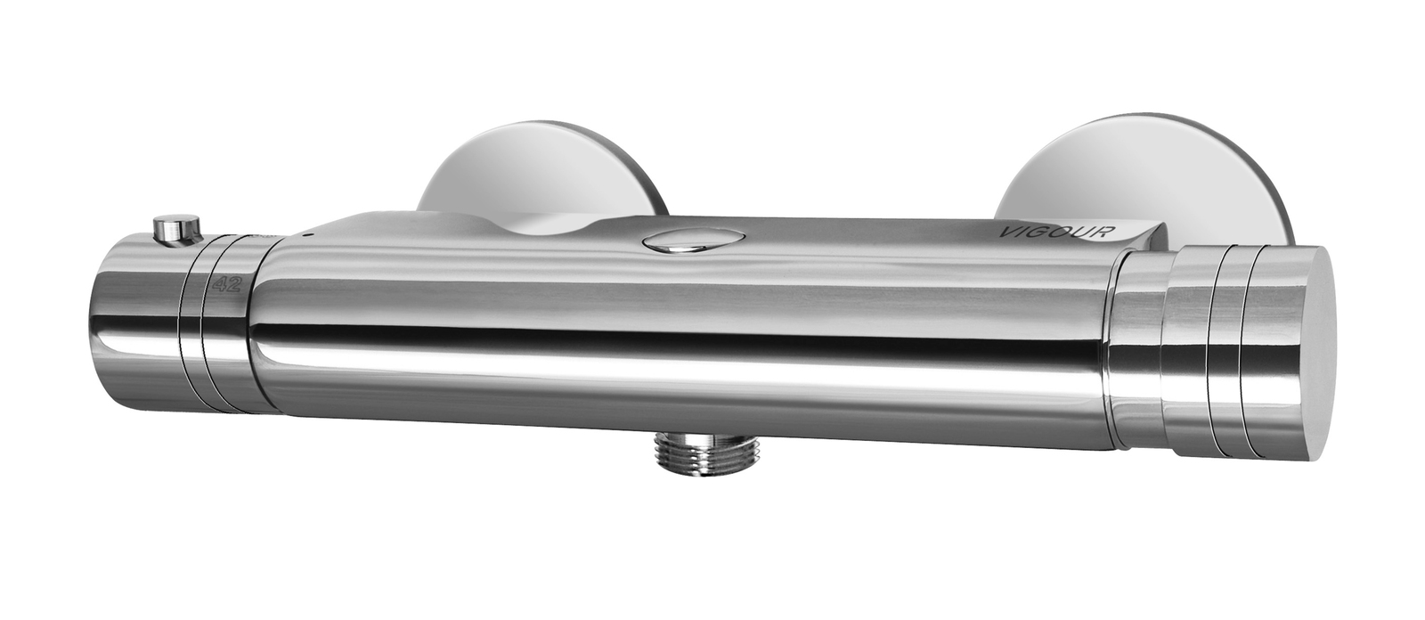 VIGOUR Derby V3 Plus Selbstschluss-Thermostatbatterie verchromt für modernes Badezimmer