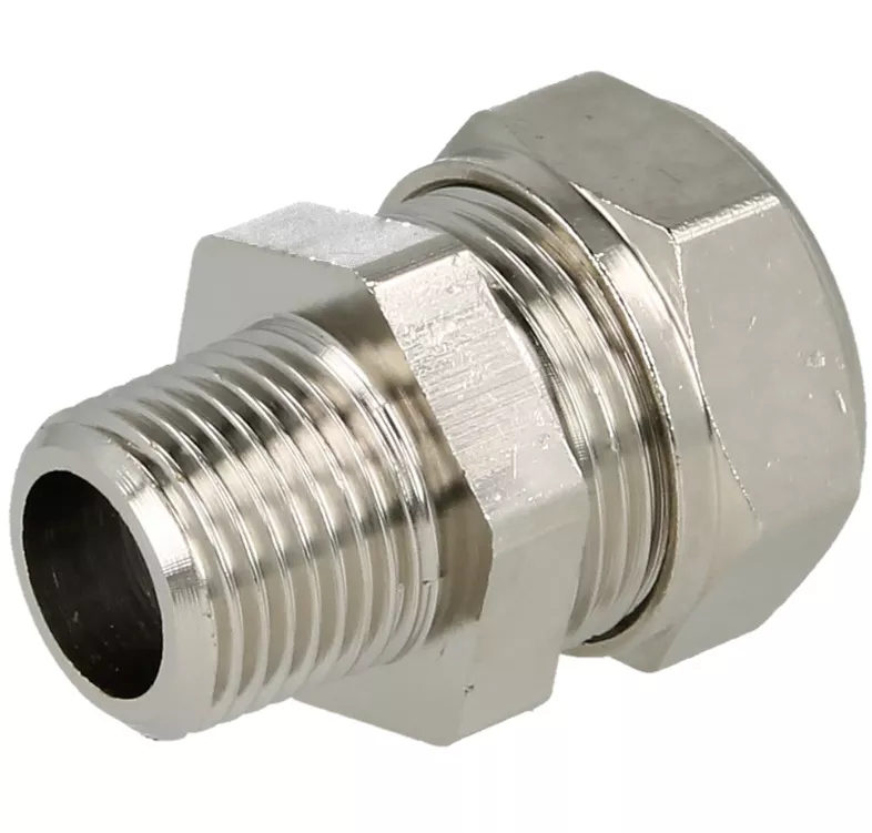 Simplex Anschlussadapter für Schwarzrohr PLUS 1/2" AG auf 3/8" Rohr | F13077