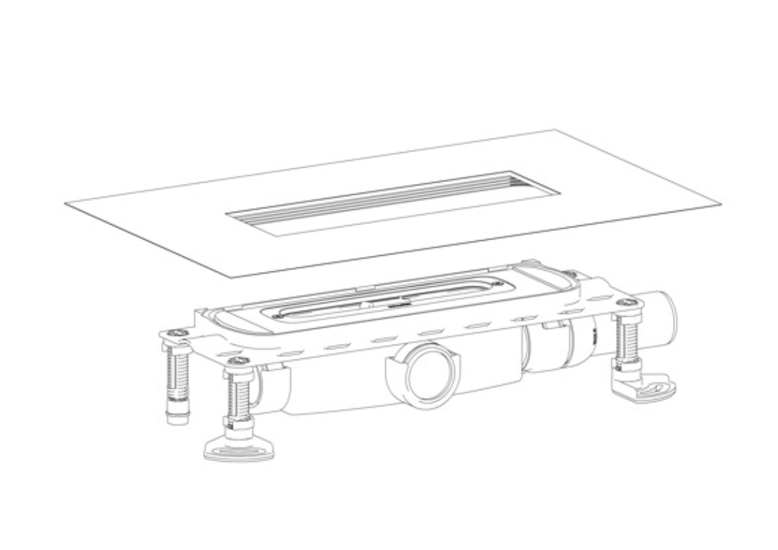Dallmer Ablaufgehäuse DallFlex DN 50 m.Kugelgelenk Bauhöhe 90mm | 539007