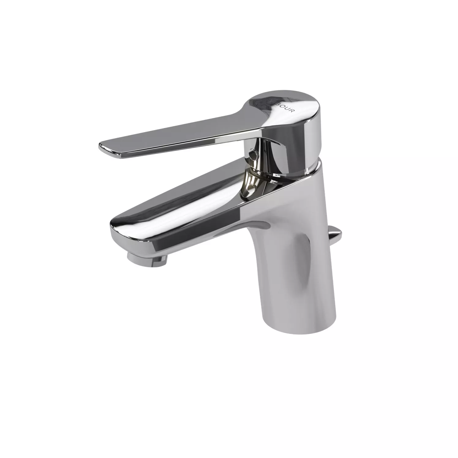VIGOUR Einhand-Waschtischbatterie derby V3 plus mit Hebel geschl. m.Ablg. verchromt | DEPGH 