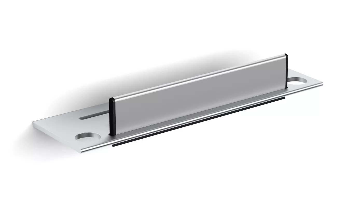 VIGOUR Duschablage individual 3.0 35 x 10 cm mit Wischer silber eloxiert | V3DAW