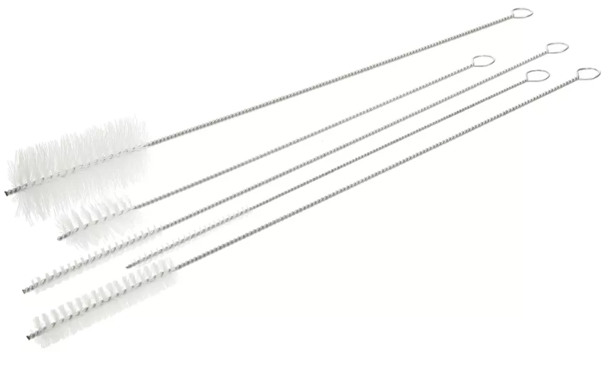 Stielbürsten-Set aus Perlon 5-teilig 400-500 mm Kesselbürste Offenrohrbürste