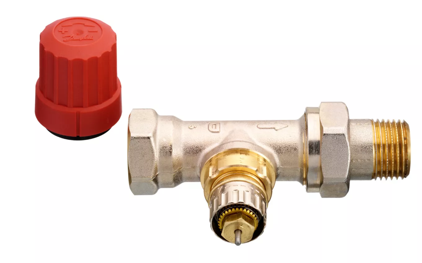 Danfoss Ventilunterteil RA-N 15 1/2" Durchgang matt vernickelt | 013G0034