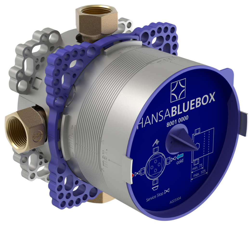 HANSA Unterputzkörper HANSABLUEBOX DN20 mit Vorabsperrung G3/4 | 80010000