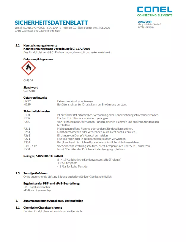 CARE Heizkessel-Reinigungs-Service-Box gefüllt mit 8 Produkten | CAREHKRB
