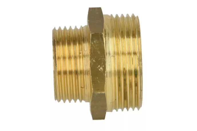 Reduziernippel 3/4" AG x 1" AG breite Ausführung für Solarwellrohr