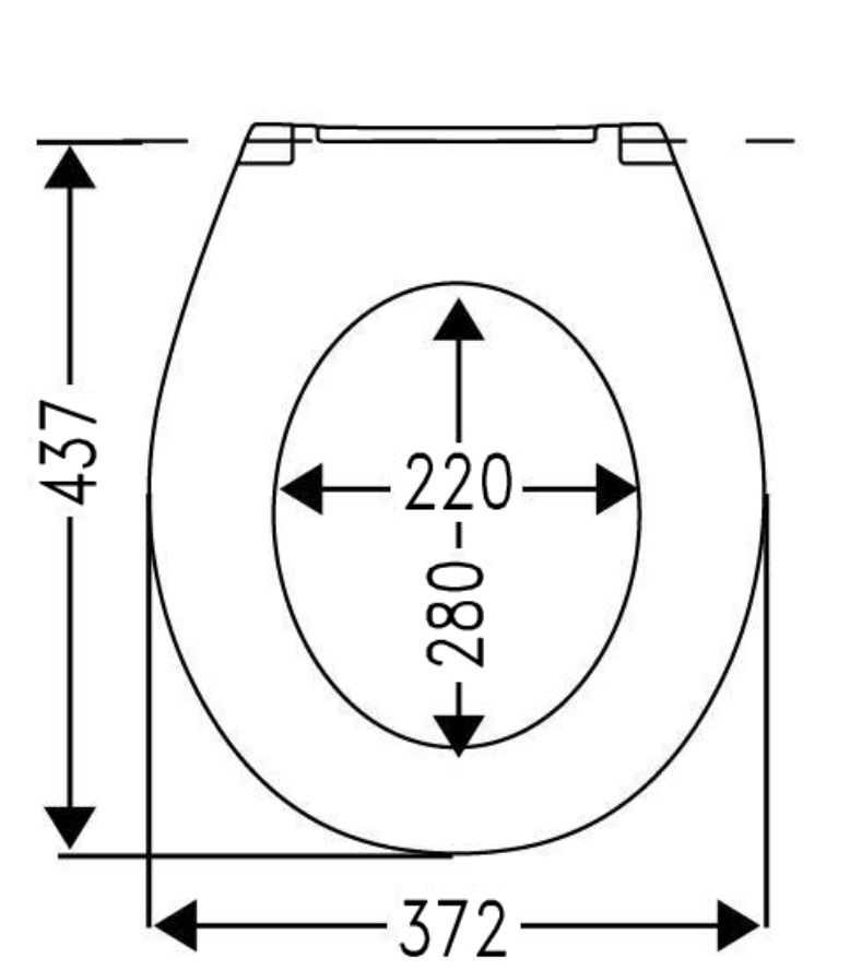 VIGOUR WC-Sitz one m.Deckel, weiß Edelstahl-Scharniere | ONSIES