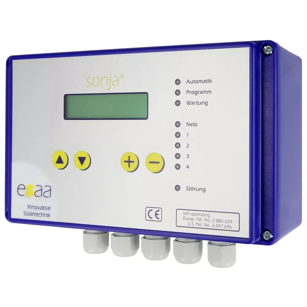 Esaa Solarregler SR-5-PWM sonja Komplettpaket mit 4 x PT1000 Solarregelung