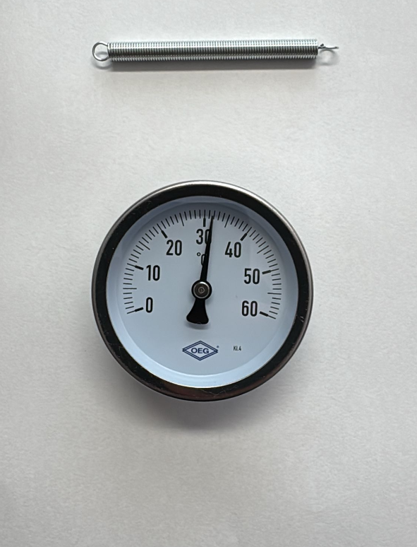 OEG Bimetall-Anlegethermometer, 0 - 60 °C, Gehäuse 63 mm, ATh 63 F-S