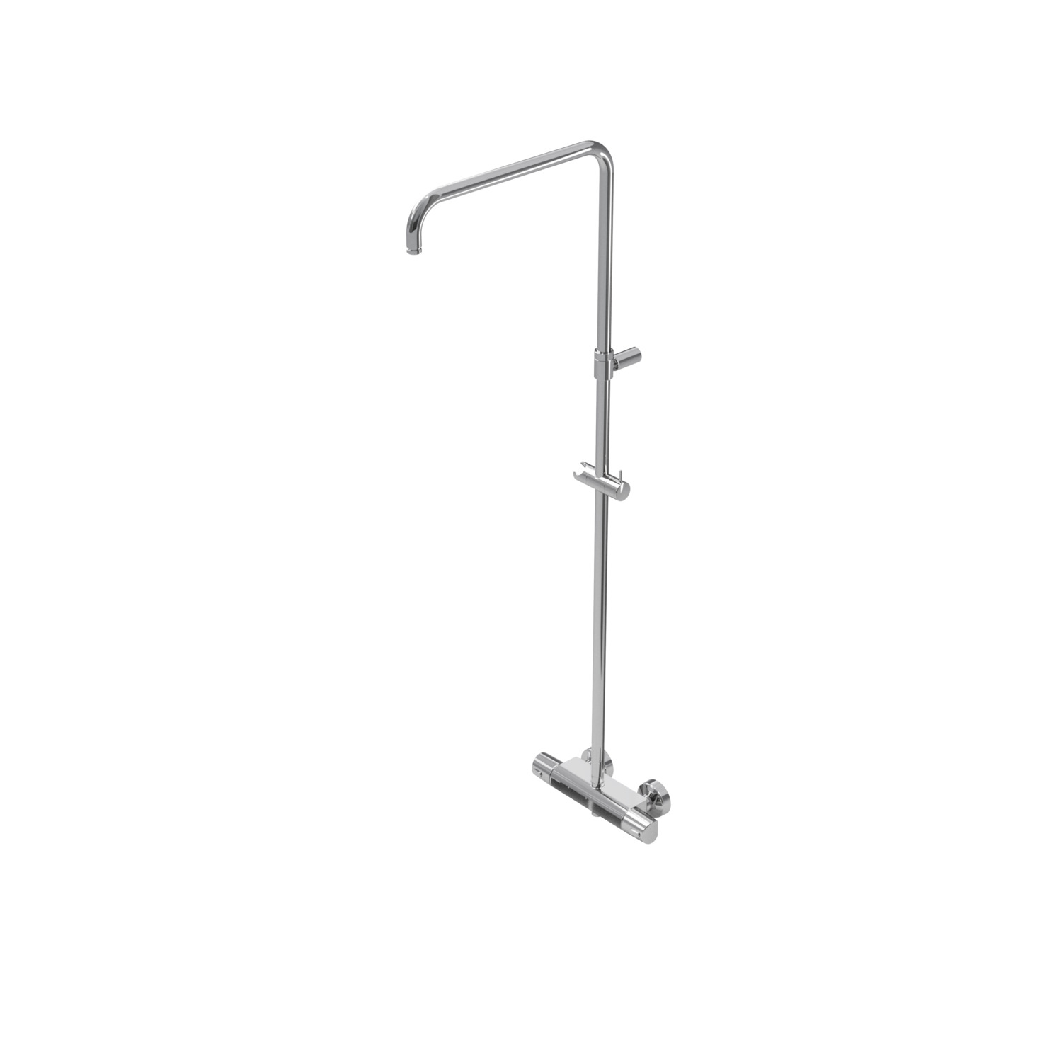 Vıgour Duschsystem derby V3 Thermostat Safe-Tec ohne Kopfbr,HB,Schlauch verchromt | DEDSO