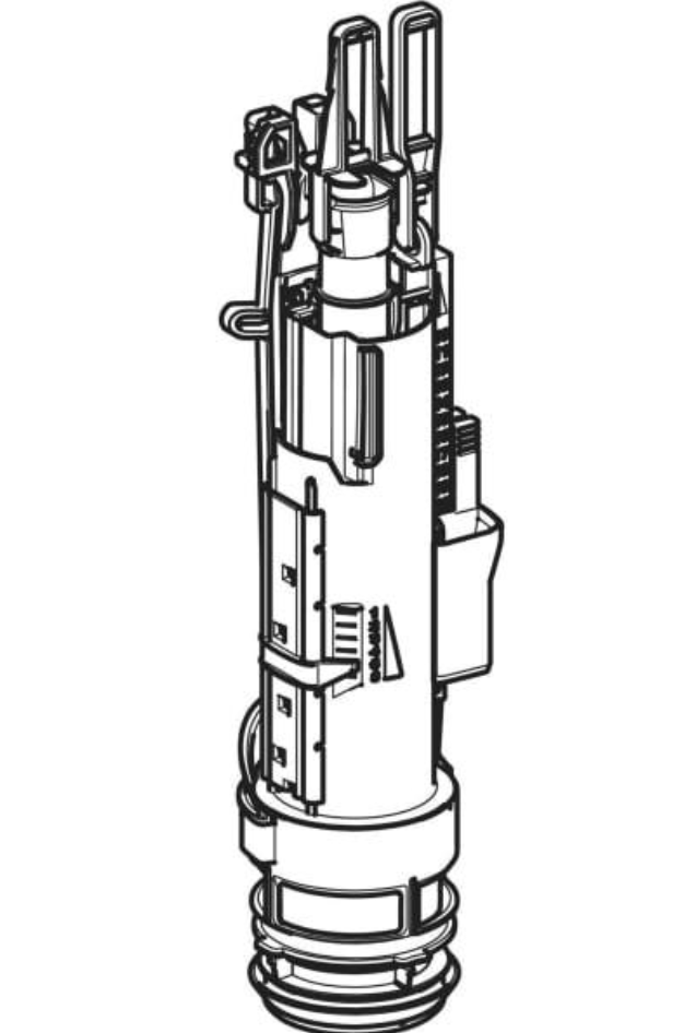 Geberit Spülventil Typ 212 inkl Bassin für Sigma ,Delta, Omega u. UP300 UP Spülk | 244820001