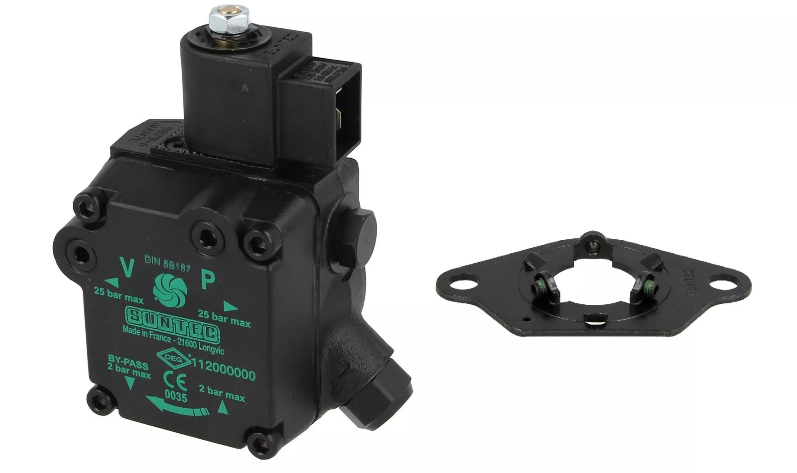 Suntec Ölpumpe AUV47L + Flansch 3719003 ersetzt Eckerle UNI 2.2 L1 L16-K1-21