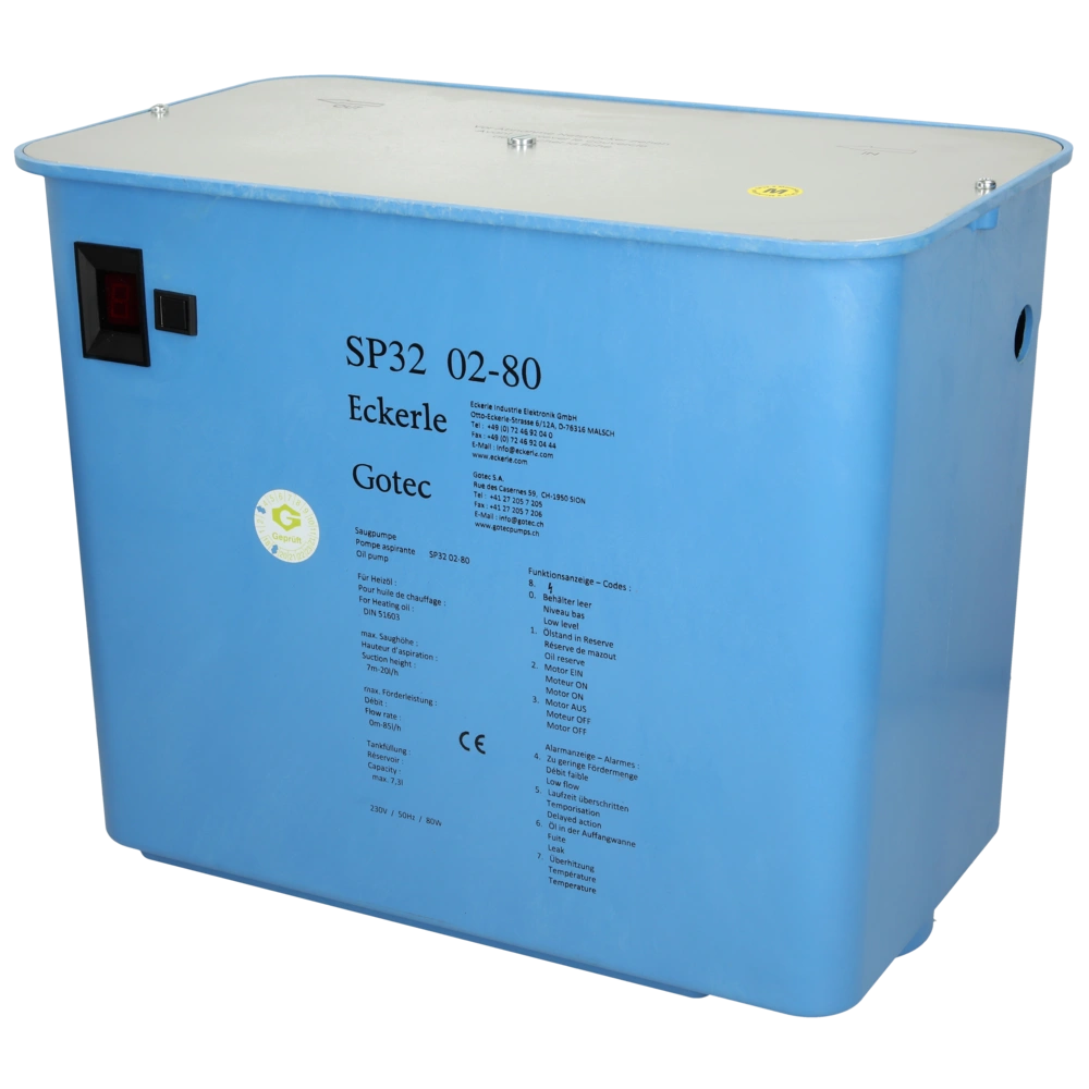 Eckerle Saugpumpenaggregat SP32/2-80 M mit mechanischem Antiheberventil