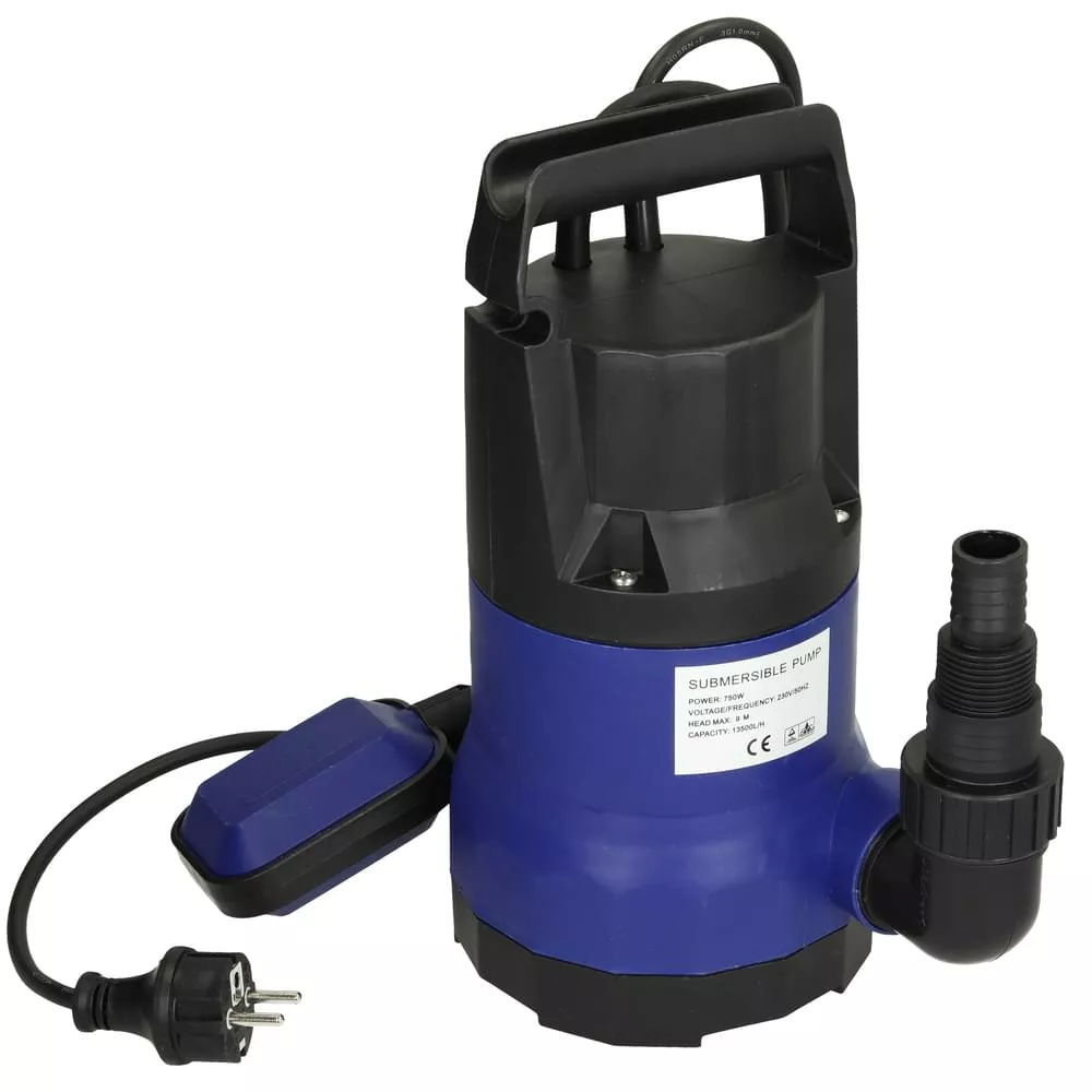 Tauchpumpe Schmutzwasserpumpe Brunnenpumpe Gartenpumpe mit Schwimmer 750W