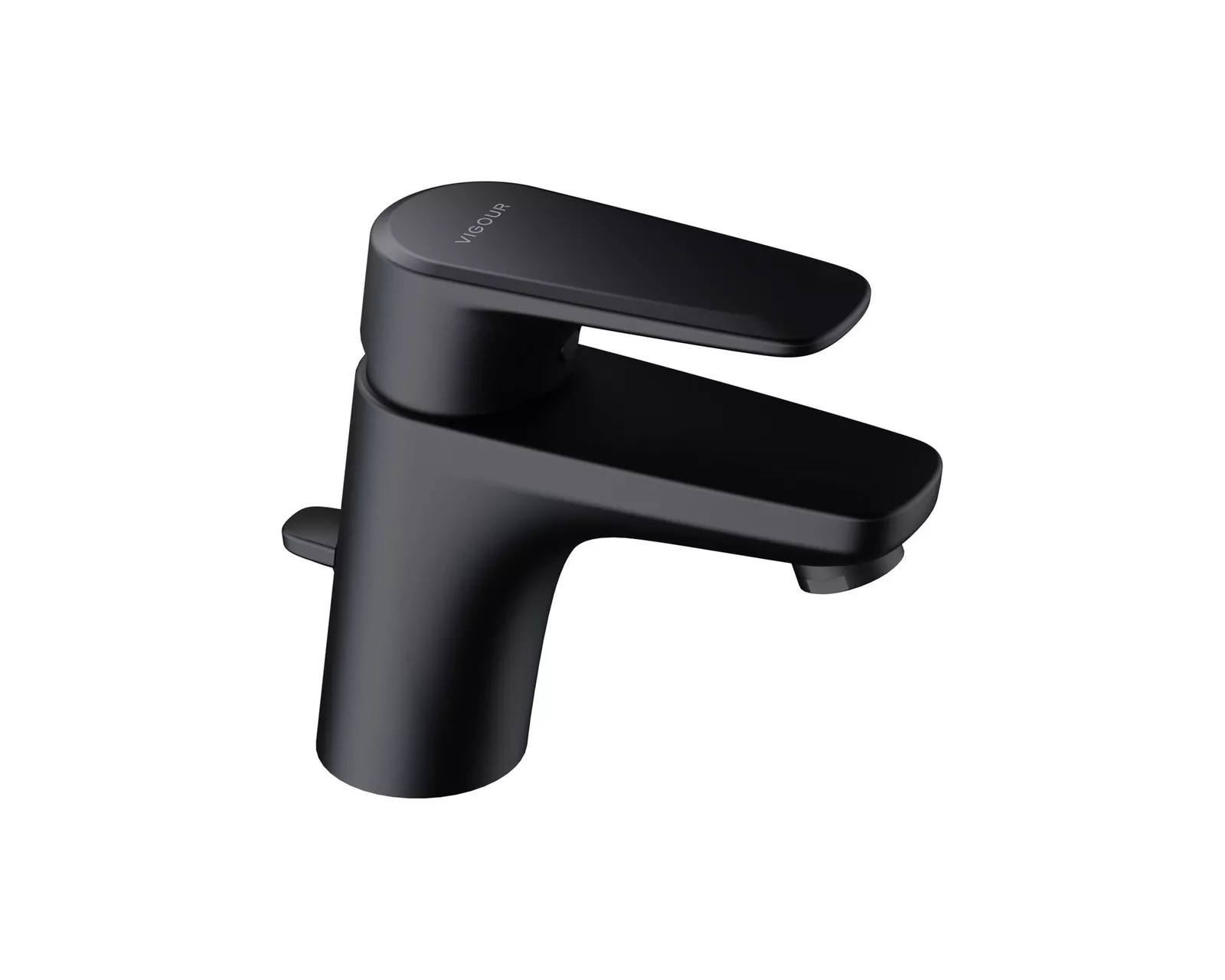 VIGOUR Einhand-Waschtischbatterie derby style Piccolo m. Ablaufgarnitur schwarz matt | DESXSSM
