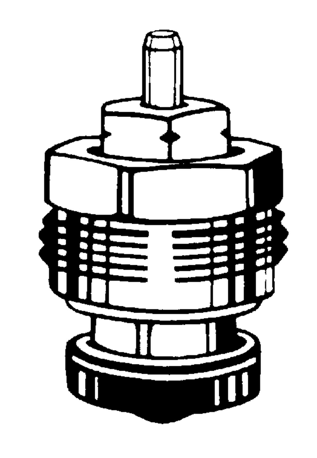 HEIMEIER Thermostat-Oberteil blaue Stopfbuchse | HOTSBBLAU