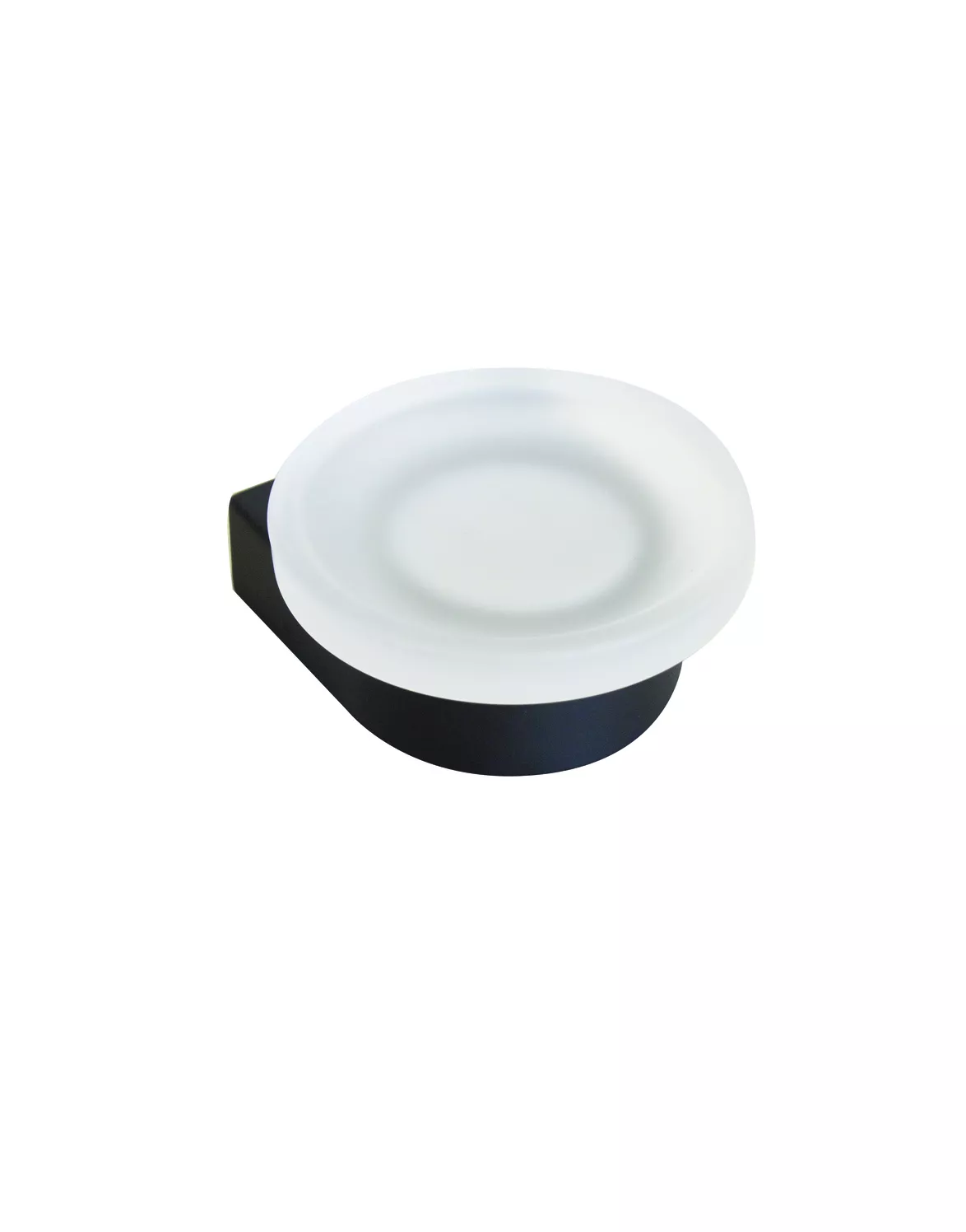 VIGOUR Derby V3 Seifenhalter mit schwarzem Glas für modernes Badezimmer