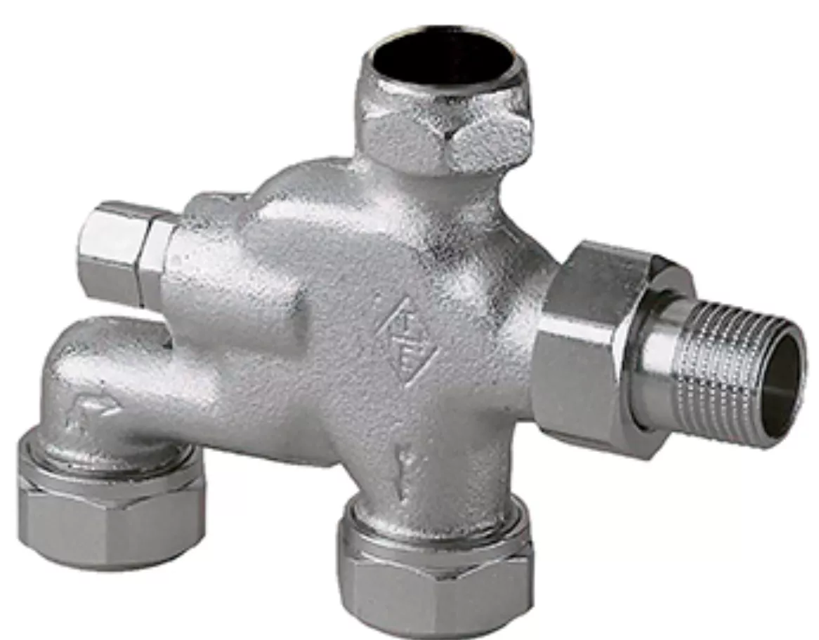Heimeier Verteiler E-Z System 1/2" vernickelt o.Klemmverschraubung | 3891-02.000