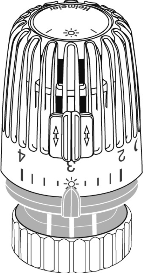 Heimeier Fühlerelement K weiss f.Th.-Ventilunterteil Vaillant | 9712-00.500