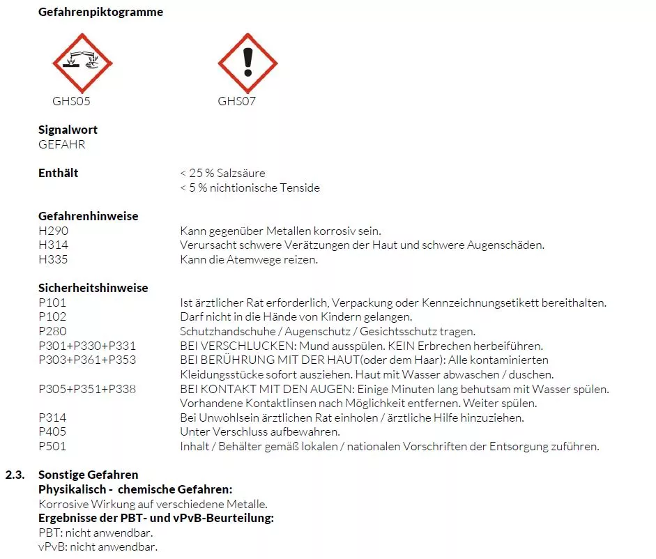 CONEL CARE WC-Kalk-/Urinsteinkiller 5 Liter Kanister Konzentrat | CAREWCKUUK5