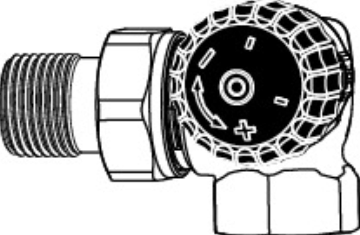 Heimeier Ventilunterteil 1/2" Winkeleck vernickelt Anschl.rechts f.Einrohrheiz. | HTEWR15