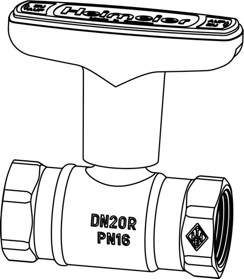 Heimeier Trinkw.-Kugelhahn Globo D DN 40 R 1 1/2"xR 1 1/2" Rotguss m.Innengewinde | GLOBODIG40