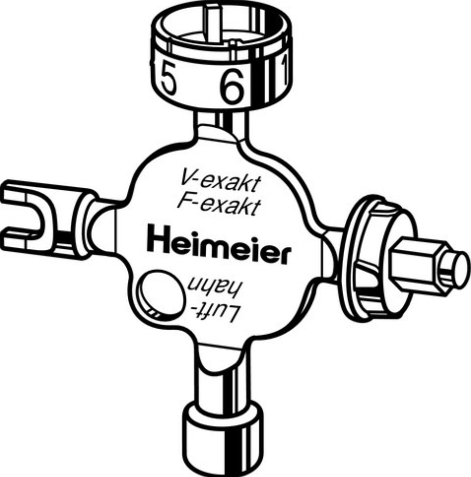 Heimeier Universalschlüssel f.Retro-S, V-exakt, F-exakt | HEUSV