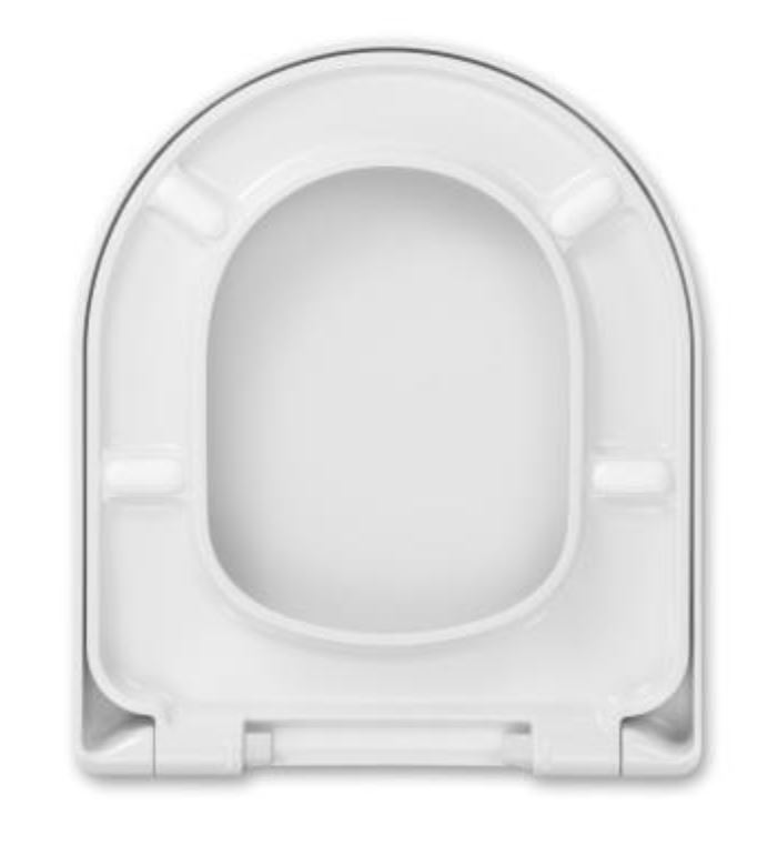 Vigour WC-Sitz clivia CLIVSIASOS ohne Spülrand mit Softclose, Edelstahlscharnier