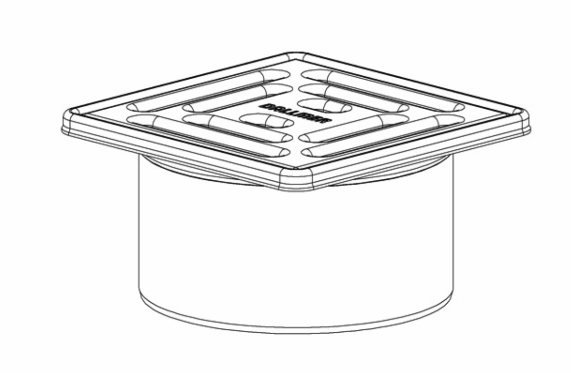 Dallmer Aufsatz VC 10 100x100mm | 400352