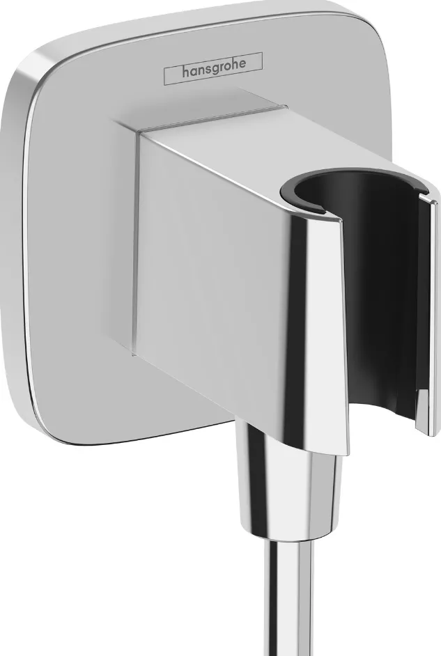 Hansgrohe Wandanschlussbogen Fixfit Q mit RV mit Brausehalter chrom | 26887000