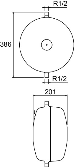 Pneumatex Ausdehnungsgefäß Aquapresso ADF 12.10 Erweiterungsgefäß 12 L für Trinkwassersysteme