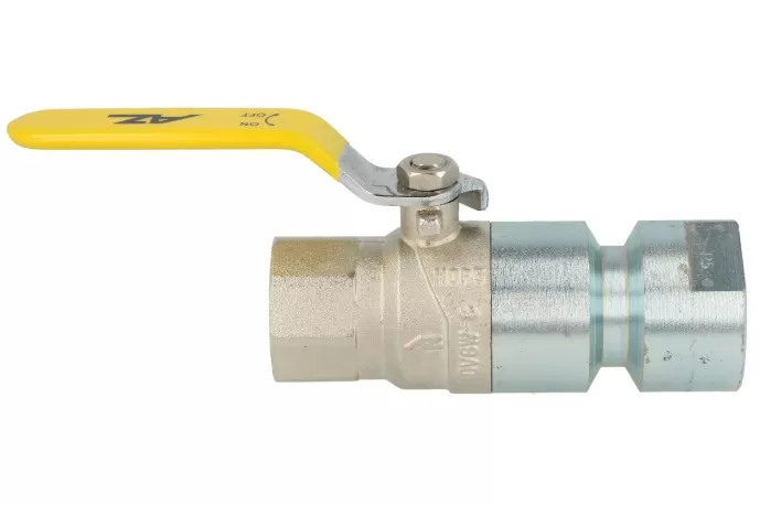 Kugelhahn, Gas, 3/4", mit thermisch auslösendem Sicherheitsventil