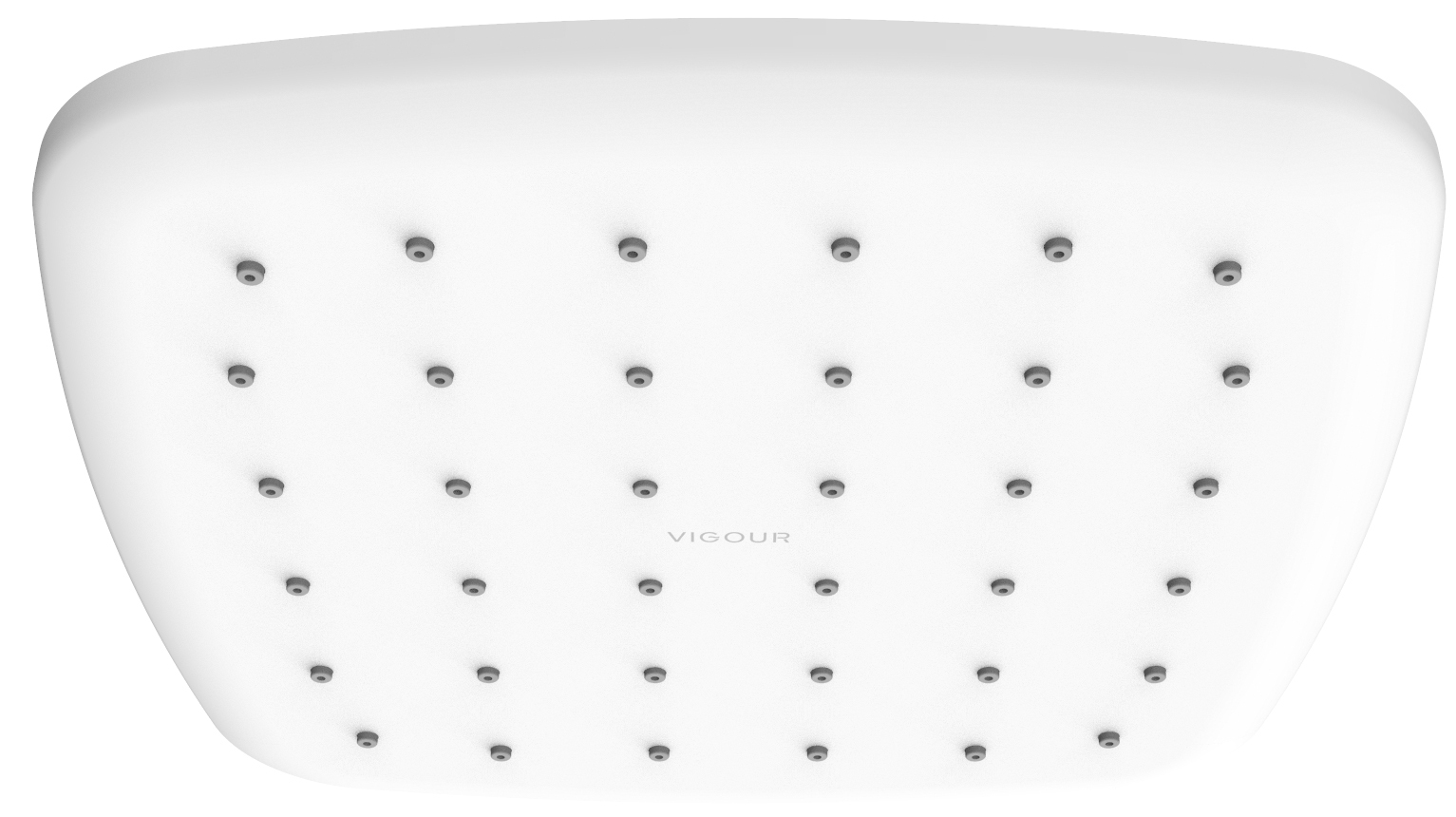 VIGOUR Kopfbrause Individual 4.0 250x250 mm Dropless in Chrom mit weißer Brausefläche für modernes Badezimmer