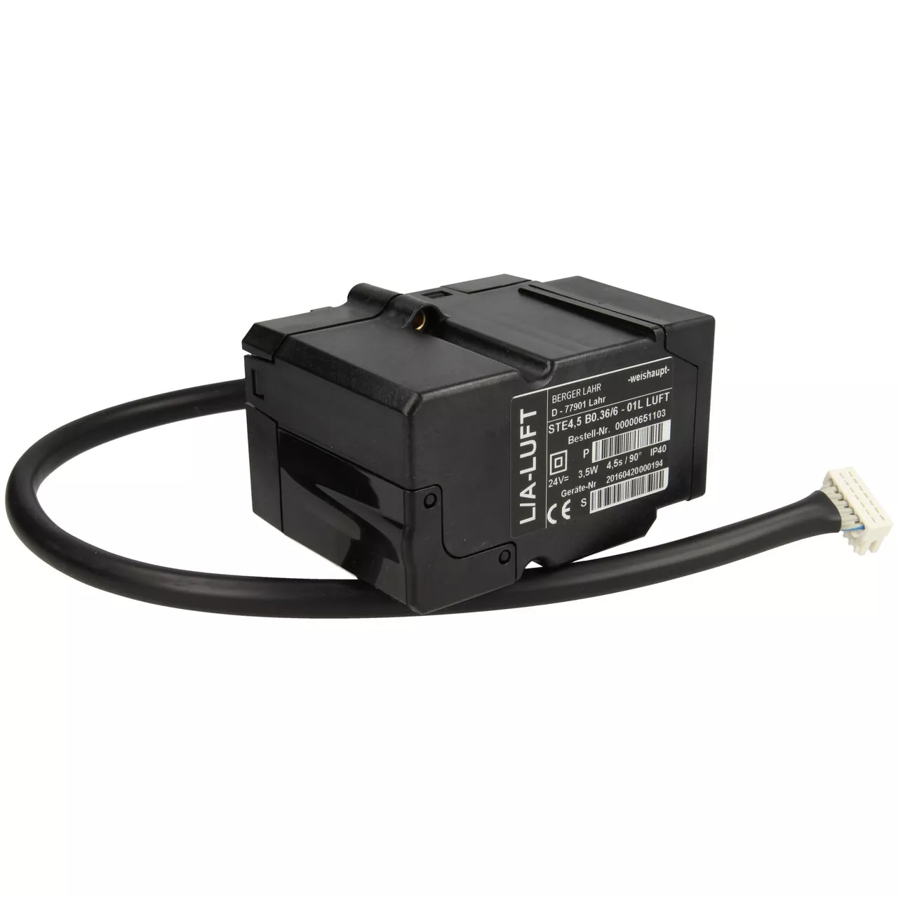 Weishaupt Stellantrieb Schrittmotor Luft STE 4,5,WL30 C-Z,Nr. 651103