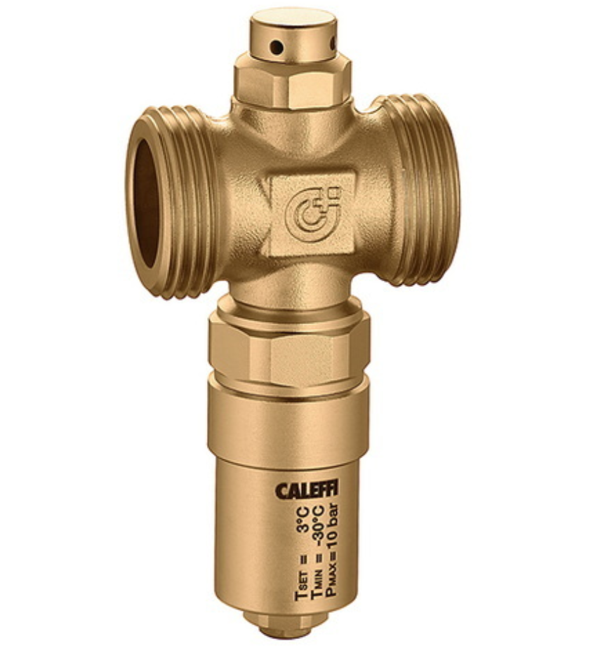 Caleffi Frostschutzventil iStop Serie 108 für Wärmepumpen ohne Umgebungsluftfühler (G 1 1/4" (AG) | 108701)