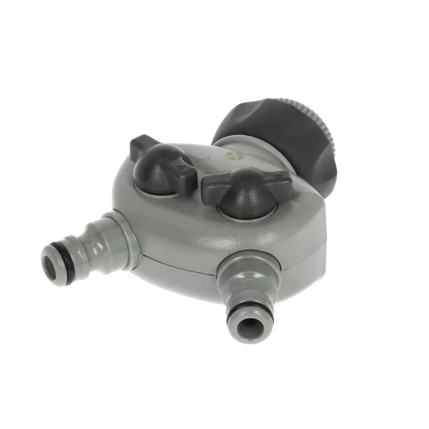 GreenX 2-fach Verteiler 3/4" mit Absperrventilen
