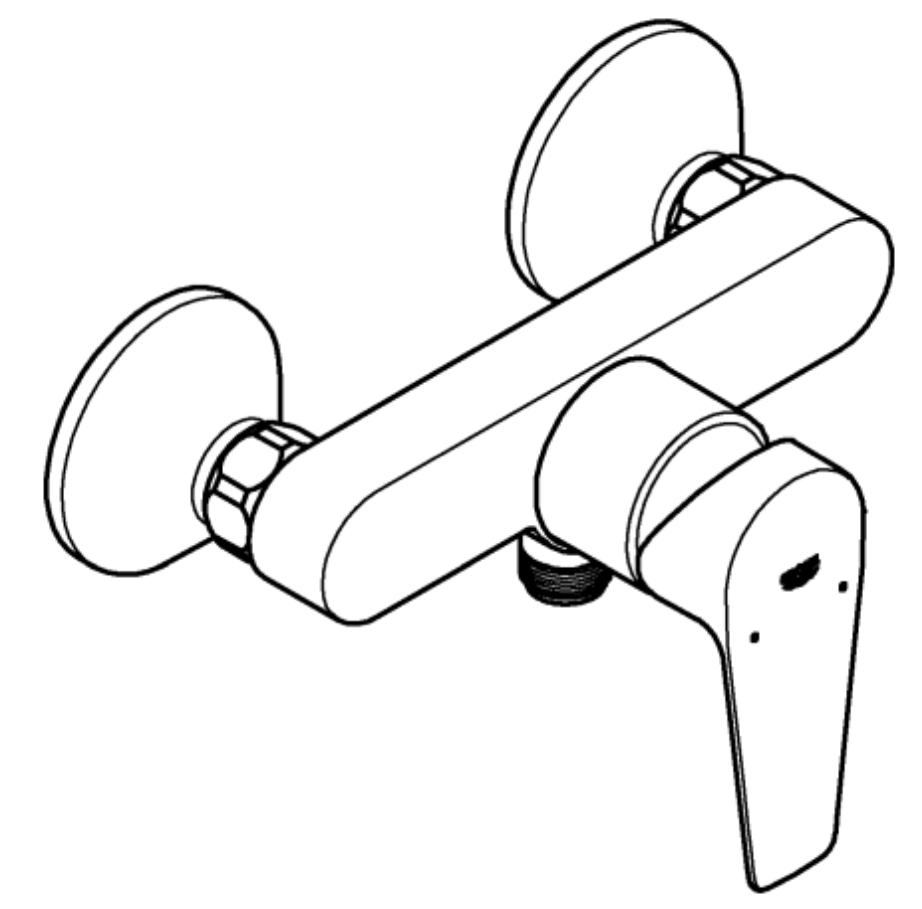 Grohe EH-Brausebatterie BauEdge Wandmontage eigensicher chrom | 23635001