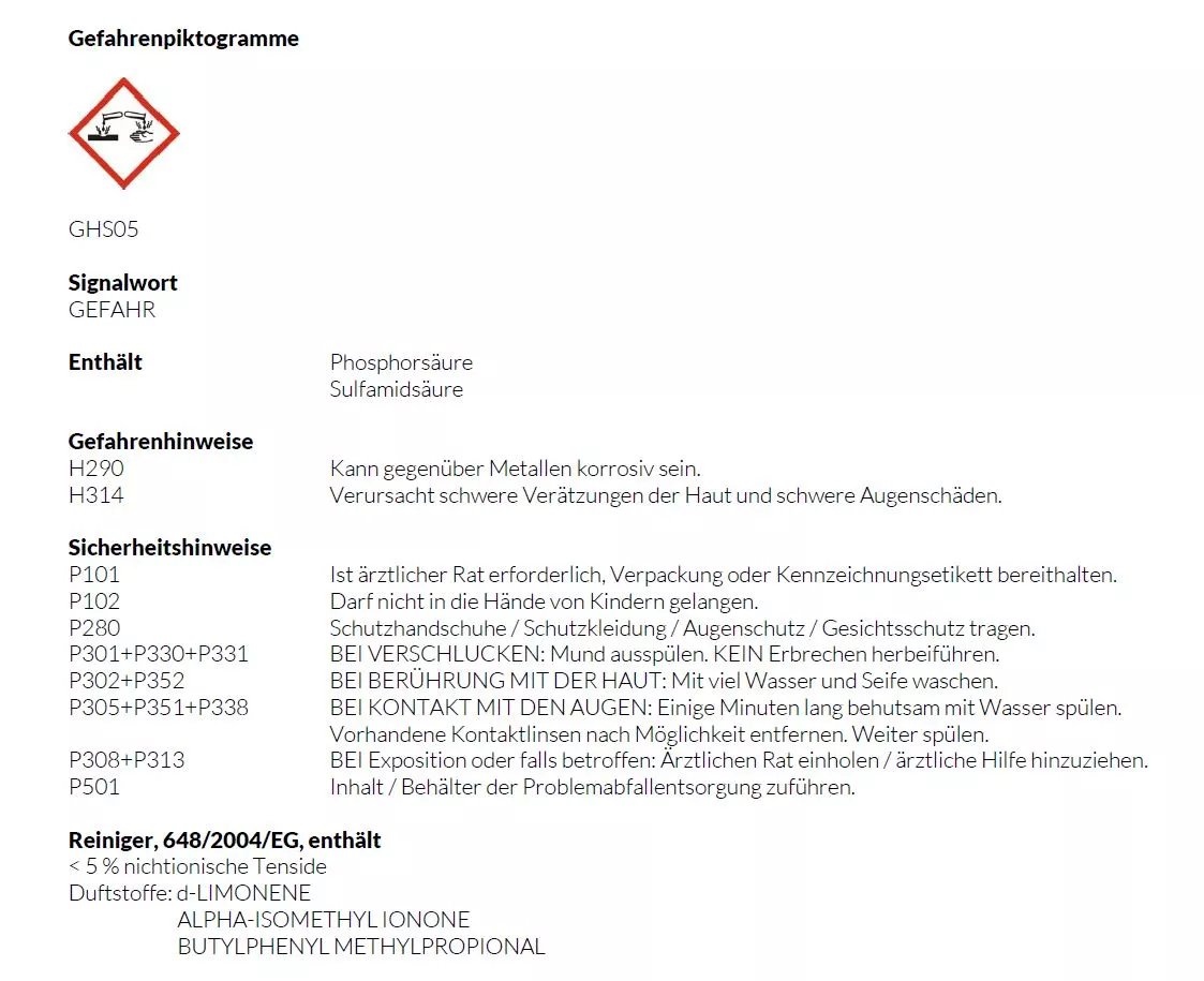 CONEL CARE Sanitärreiniger Sanitär-Allzwegreiniger Konzentrat 1 Liter Flasche