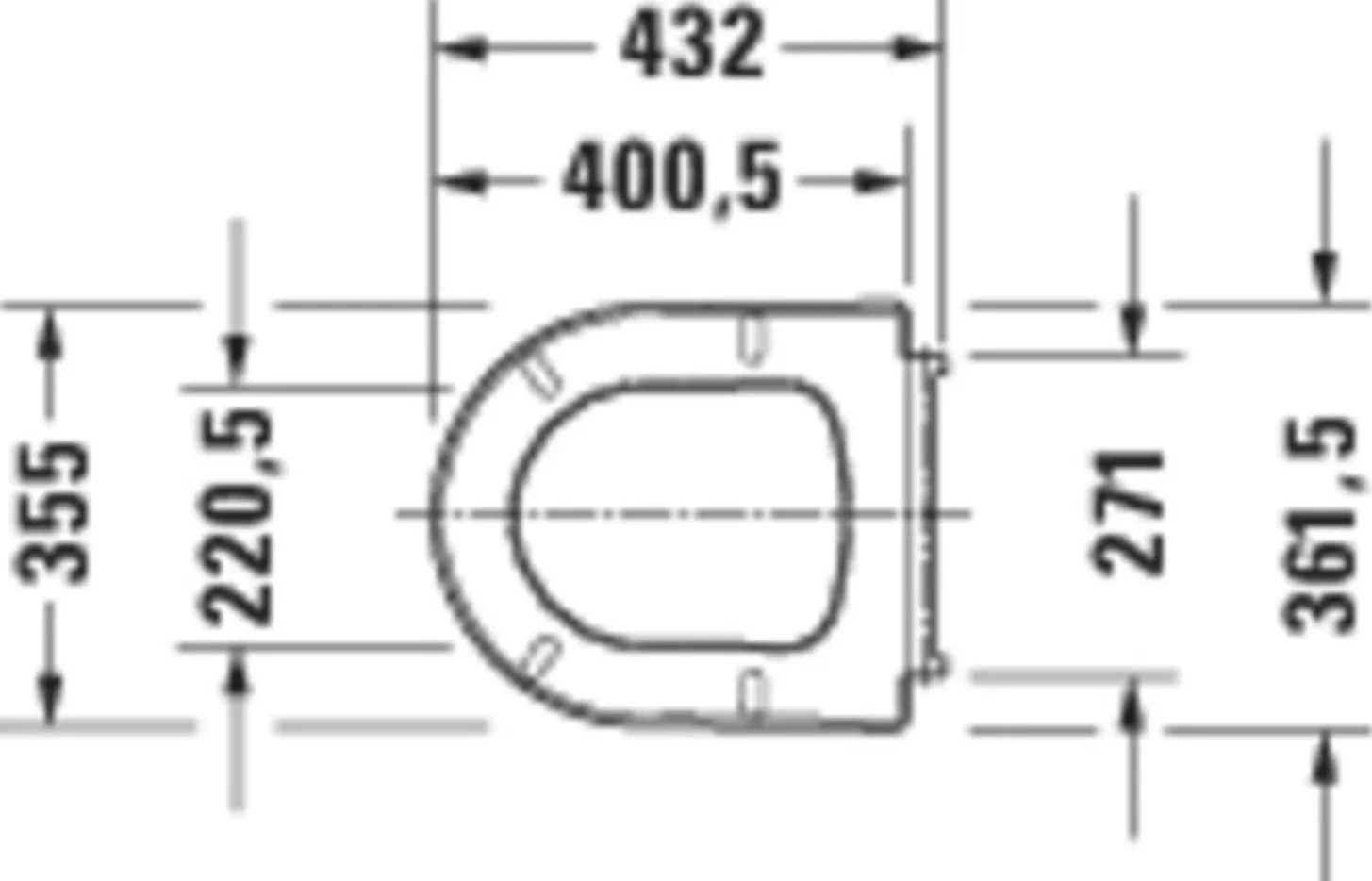 Duravit WC-Sitz  m.Deckel abnehmbar Scharniere ES m.Abs.aut | 0020190000