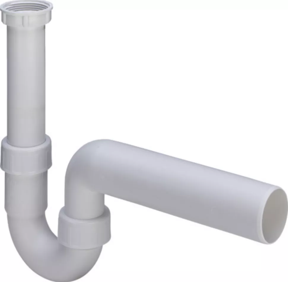 Viega Siphon f.Spüle 1 1/2"G DN 50 o.Abwasserschlauchanschluss, Kunststoff | 107888