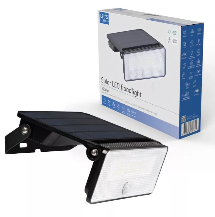 Led's Light Solar LED Außenleuchte 1600 lm mit Bewegungsmelder | 0300417