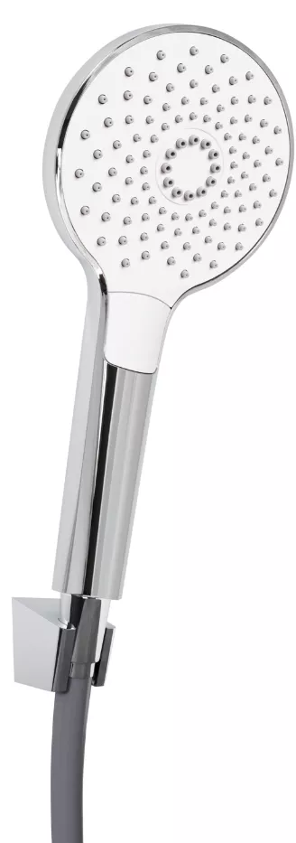 VIGOUR Wannenset individual 2.2 m.Wandhalter Schlauch u.HB 3-str. rund verchr | V22WS3R