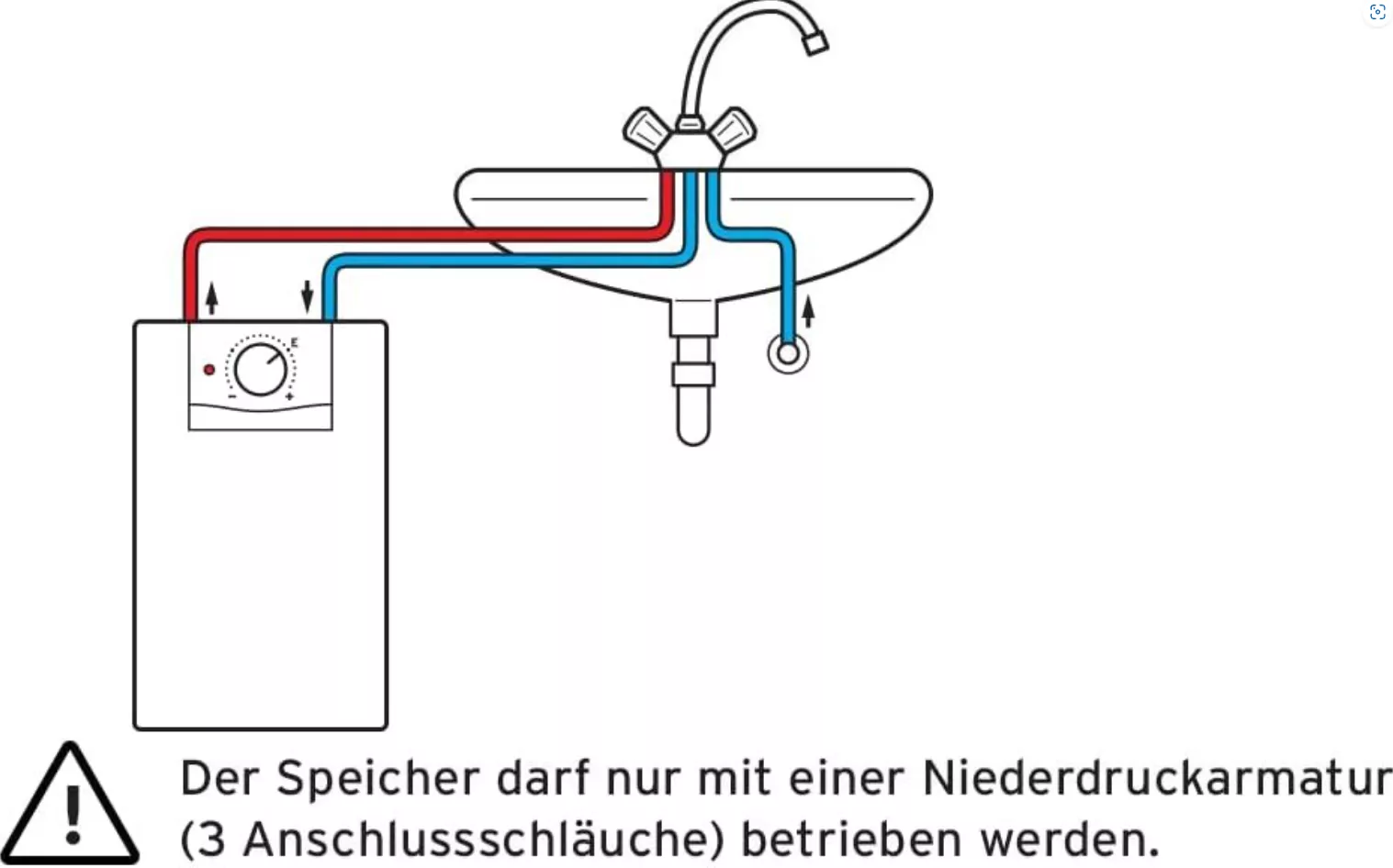 Vaillant Speicher eloSTOR VEN 5/7 U plus mit Armatur VNU 2 | 302595