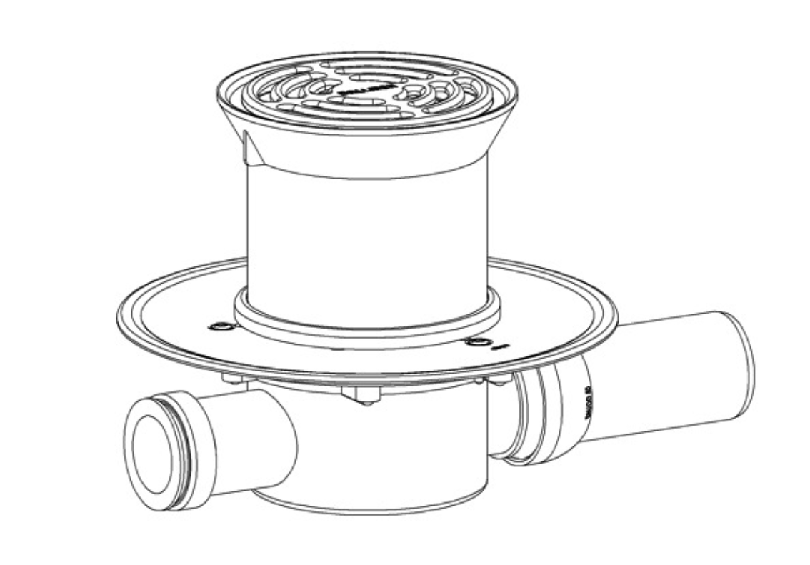 DALLMER Bodenablauf 32 ERP 12, DN 50, d: 115 mm | 420329