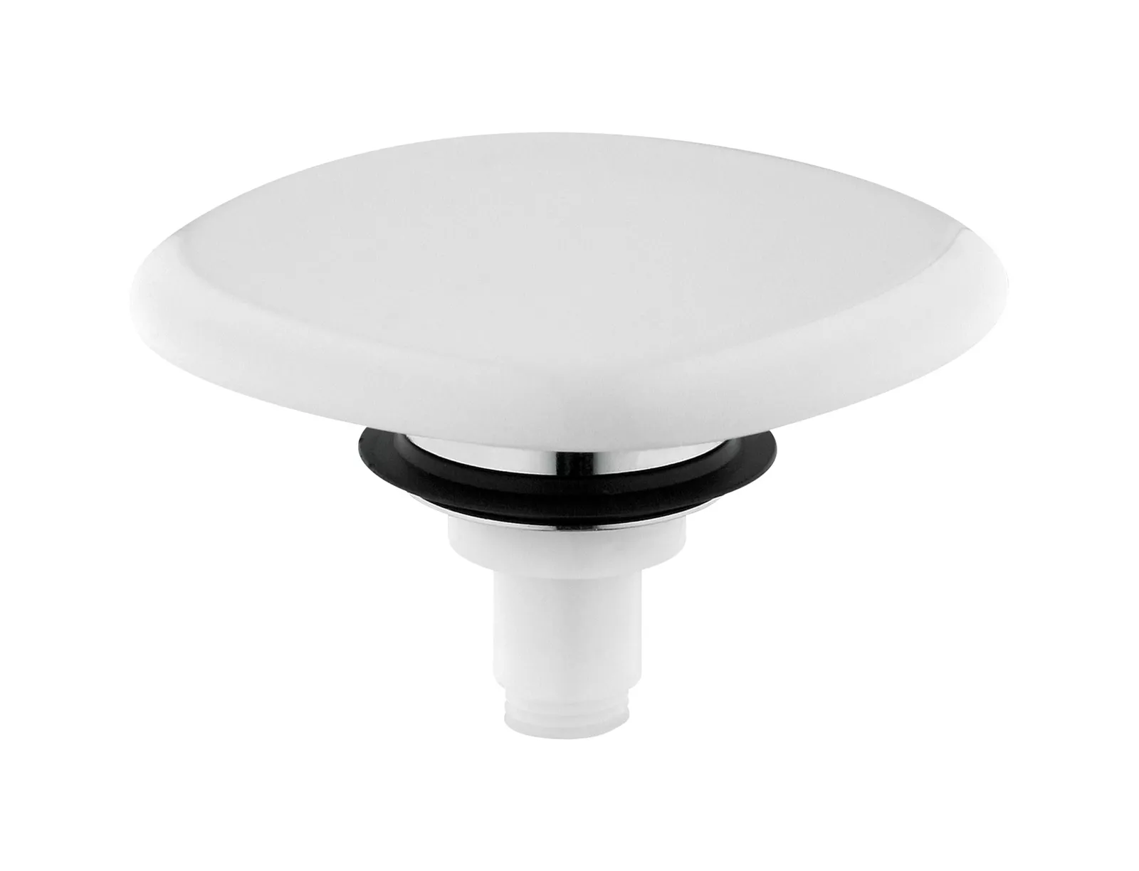 VIGOUR Ablaufventil Push-Open, 1 1/4" m.keramischer Abdeckplatte white | WHITEPUSHO