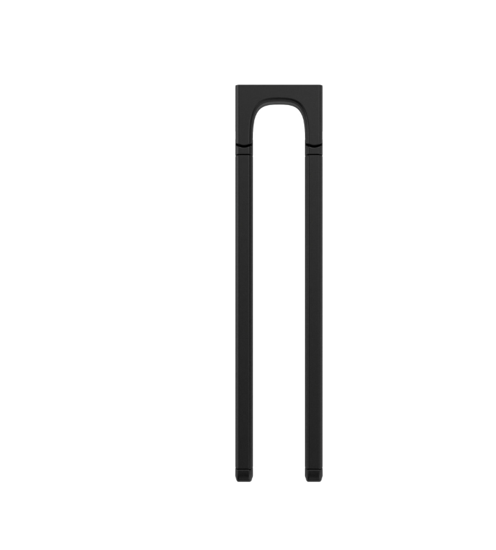 VIGOUR Handtuchhalter derby style 350 mm 2- teilig schwenkbar schwarz matt | DESHH35SM